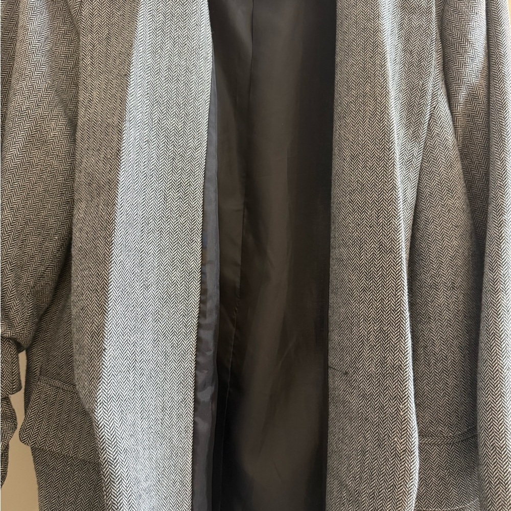 Eloquii Gray Herringbone Blazer